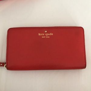 Kate spade red wallet